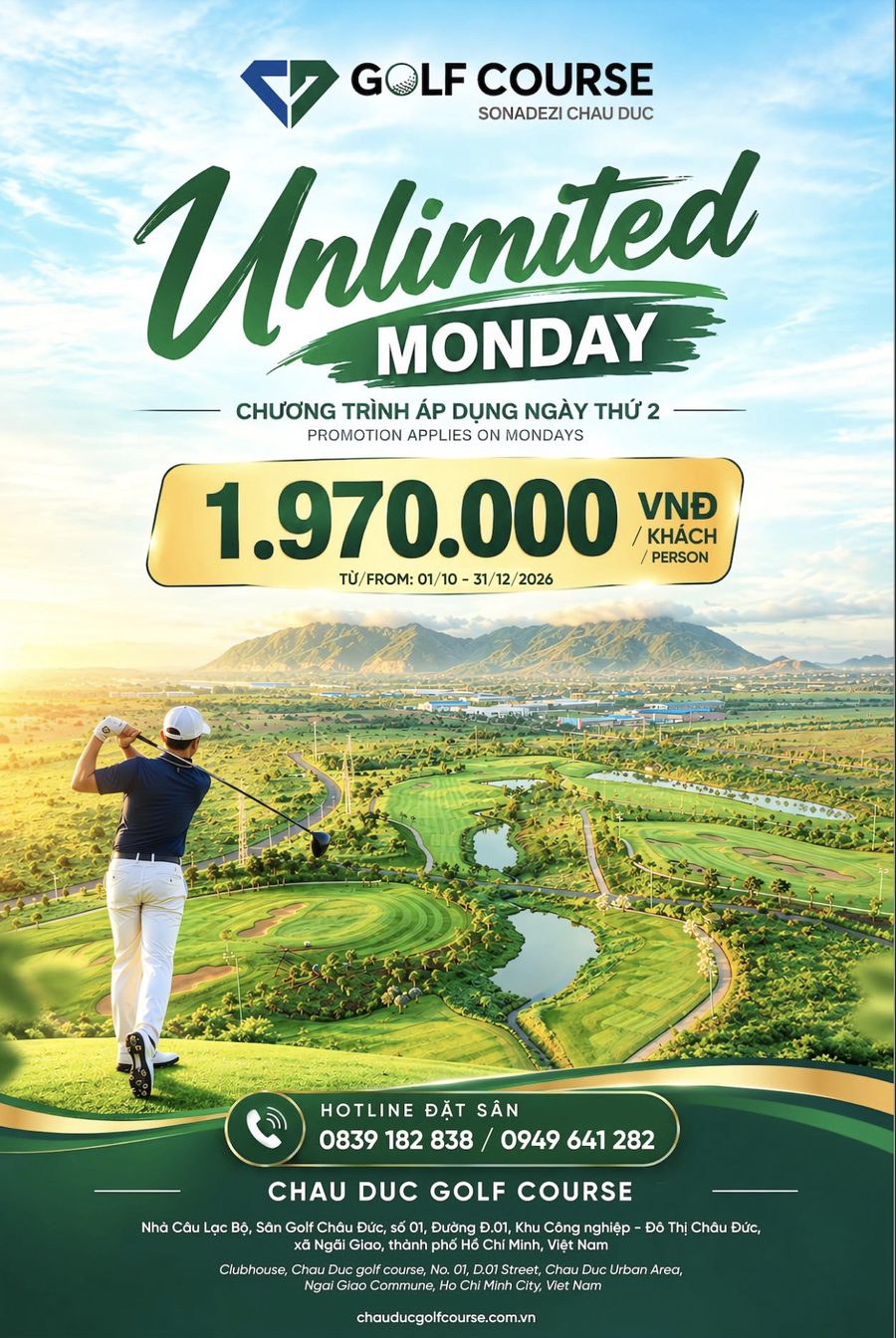 Unlimited Monday — 1.970.000đ/khách, áp dụng thứ 2 từ 01/10 đến 31/12/2026